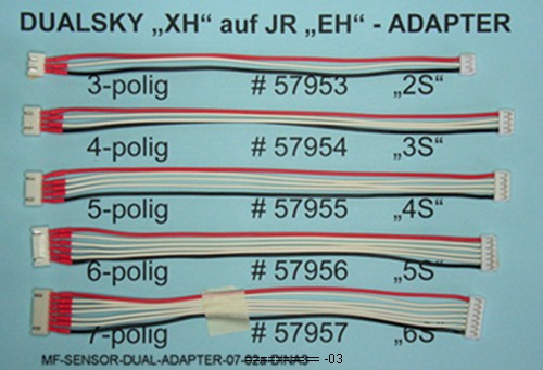 Hitec Universal Balancer Board 2-6 Zellen (XH/HP/PQ/EH/F, Balancer-Adapterkabel, Balancerkabel/Stecker, div. Kabel und Zubehör